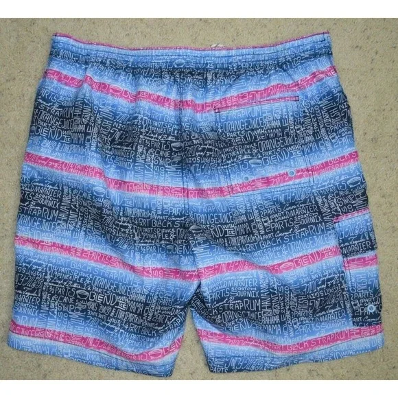 Tommy Bahama Mens‎ Blue Size XL Bahama Mama Recipe Graphic Print Board Shorts - Picture 2 of 8